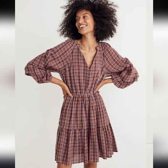 Madewell Dresses & Skirts - Madewell Seersucker Wrap Mini Dress